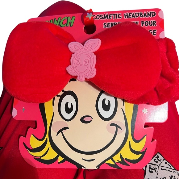 Grinch Cindy-Lou NWT Christmas Bath Body Bubble Bath Fizzer Hand Wash Head Band - Picture 2 of 10